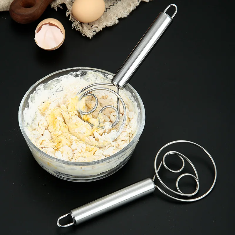 Danish Pancake Pan - Danish Dough Whisk Dutch Style Stainless