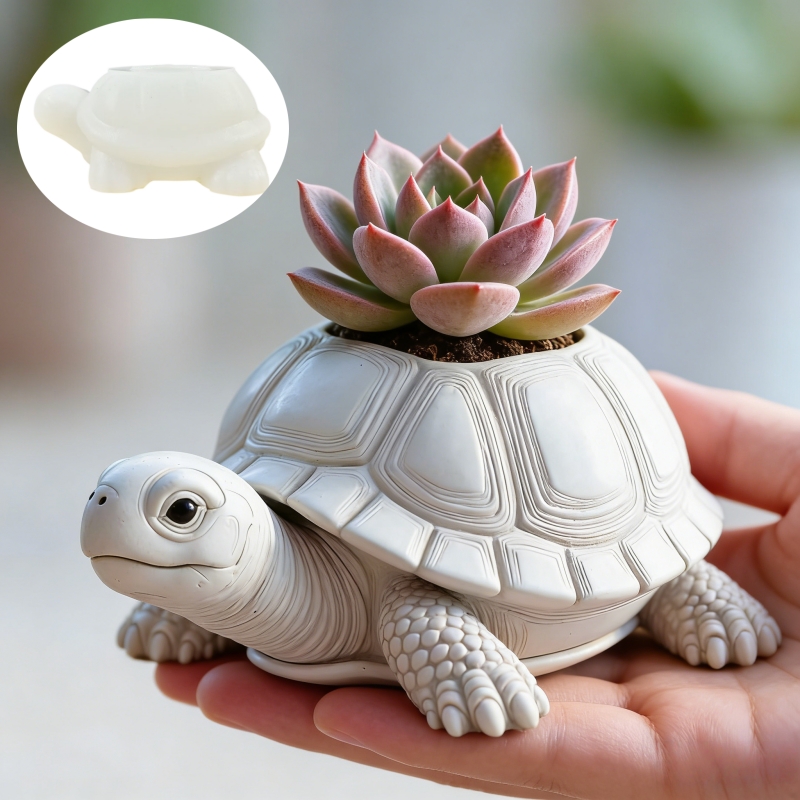 Wolf Head Shaped Flower Pot Pe - Potsticker Mold review and price