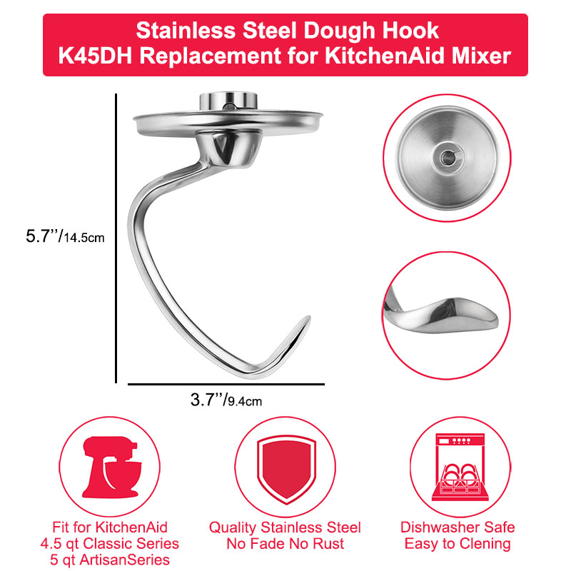 Stainless Steel Dough Hook for - Kitchenaid Mixer Hand Mixer review and price