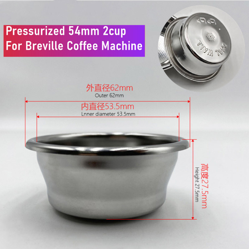 54mm Dual-Layer Pressurized Fi - Breville Espresso Bes870 review and price